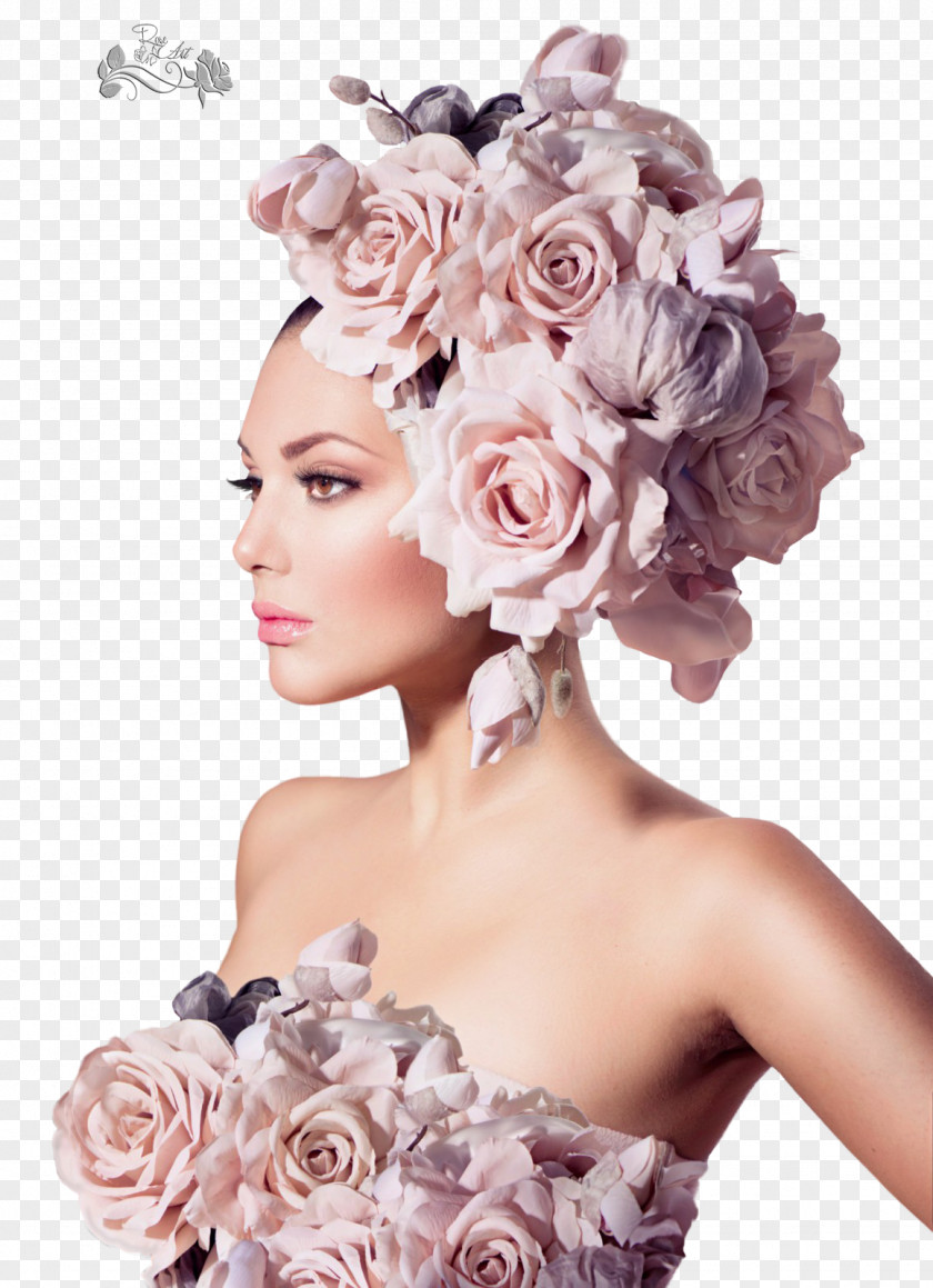 Hair Barrette Flower Woman Fashion PNG