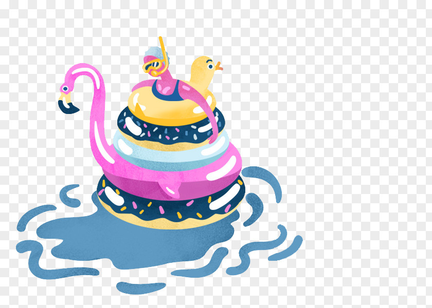 Lifebuoy Birthday Cake Clip Art PNG