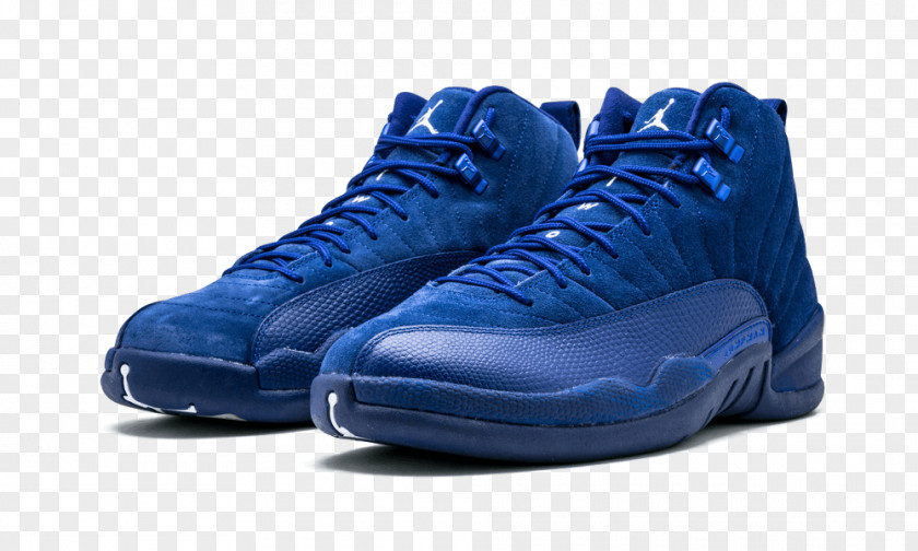 Nike Blue Sports Shoes Air Jordan Retro XII PNG