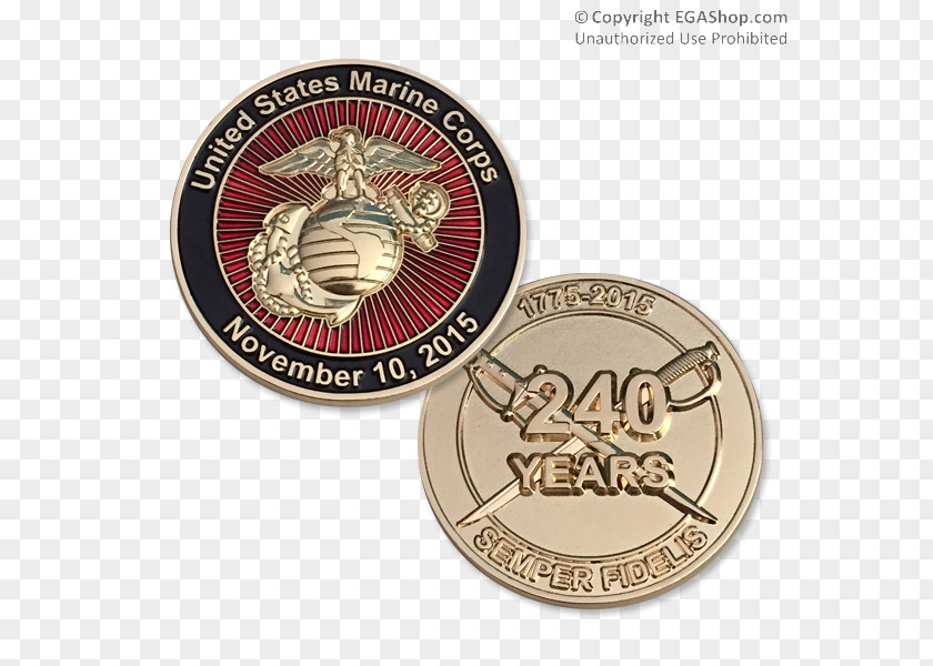 United States Marine Corps Devil Dog Marines Coin PNG