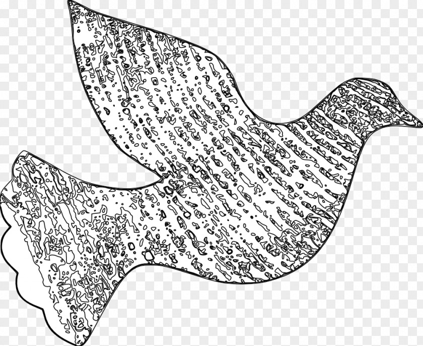 Henne Line Art Peace Symbols Doves As Drawing Clip PNG