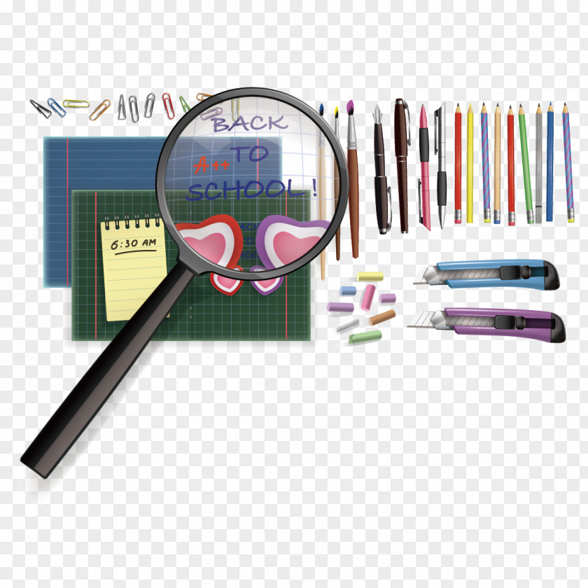 Magnifier And Pen Magnifying Glass PNG