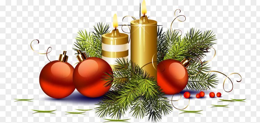 Christmas Candles And Lob Candle PNG