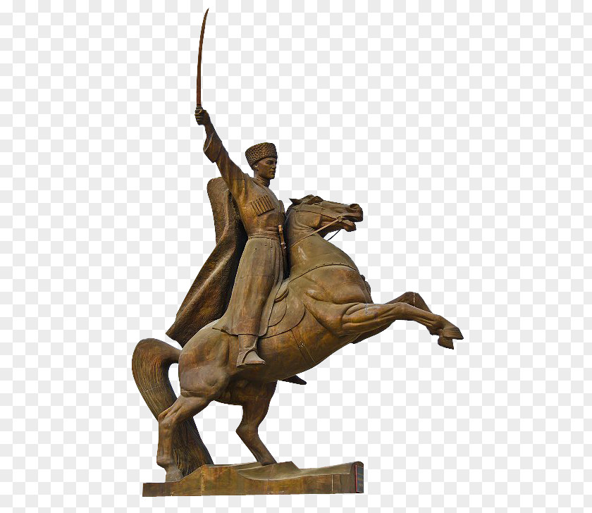 Horse Jigit Art Statue Bronze Sculpture PNG