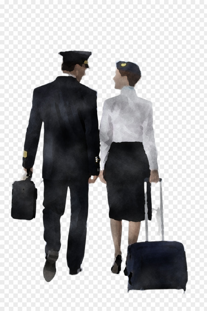 Style Bowler Hat Standing Gentleman Fashion Formal Wear Baggage PNG