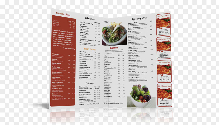 The Restaurant Door Recipe Brochure PNG