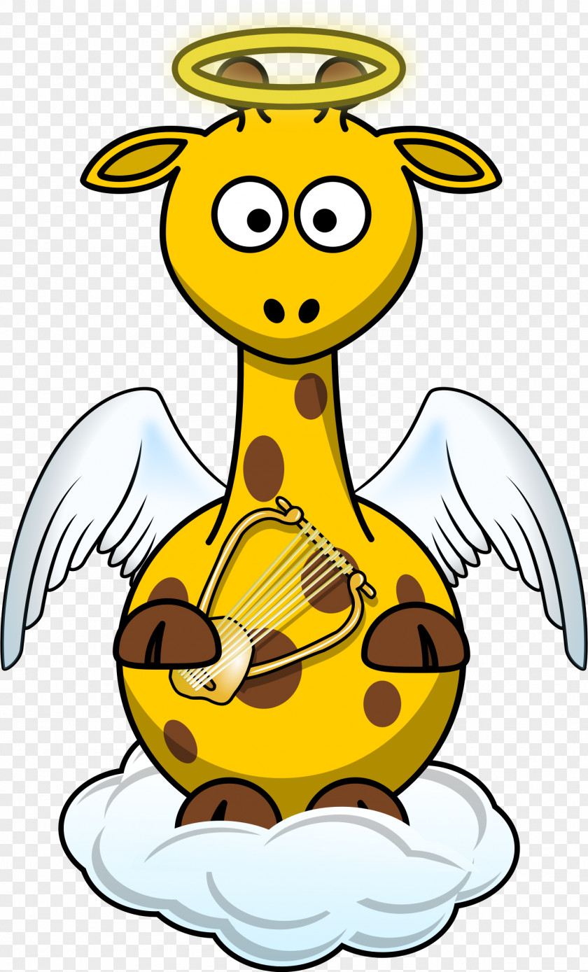 Fun Angel Cliparts Giraffe Cartoon Clip Art PNG