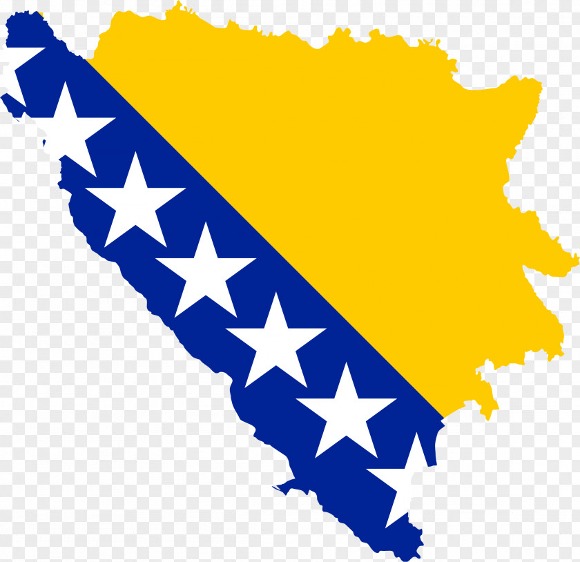 Map Flag Of Bosnia And Herzegovina PNG