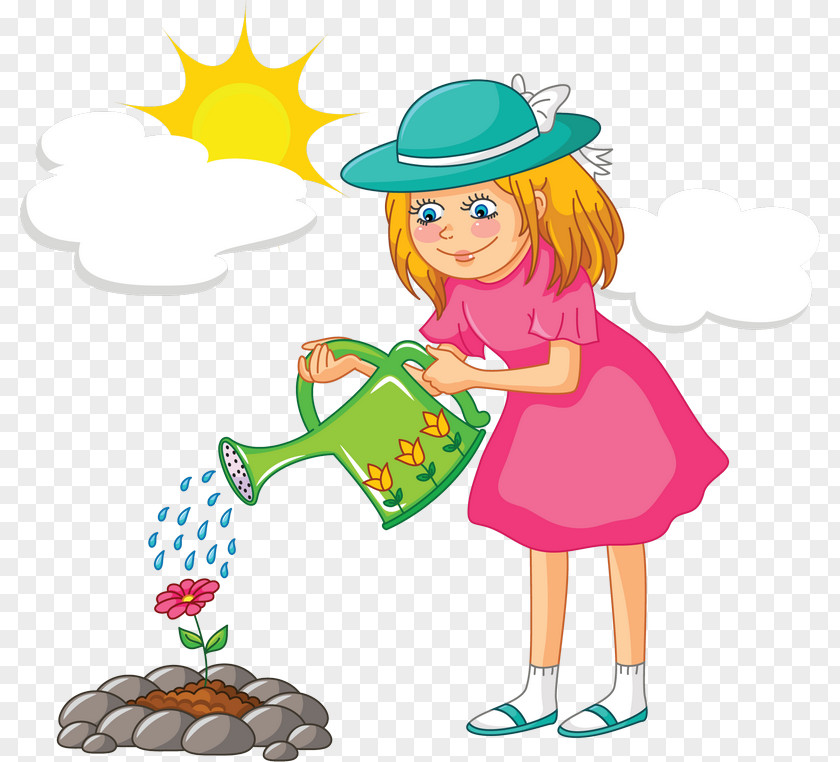Plants Clip Art Openclipart Watering Cans Image Vector Graphics PNG