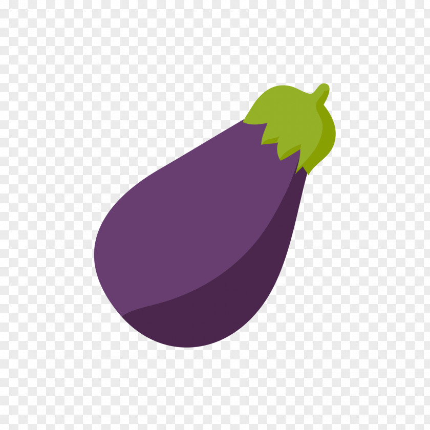 Purple Green Eggplant Vecteur PNG