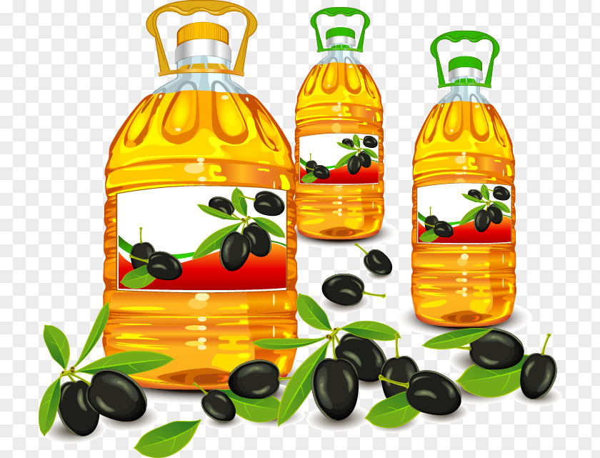 Soybean Oil Drums Painted Black Beans Cooking Food Olive Clip Art PNG