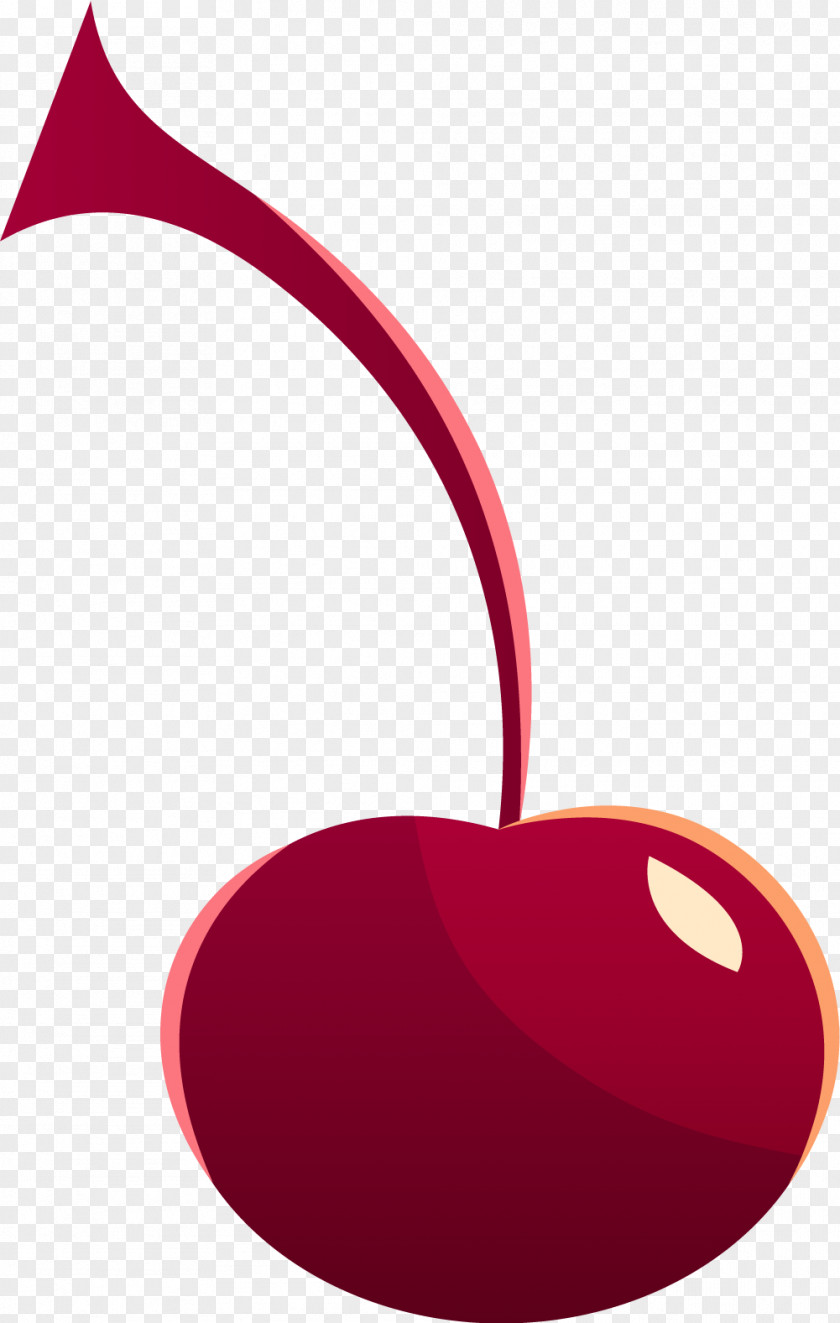 Hand Painted Red Cherry Clip Art PNG