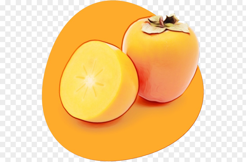 Persimmon Plant Food Fruit Yellow PNG