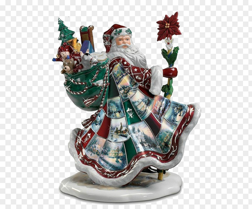 Santa Claus Christmas Ornament Figurine Decoration PNG