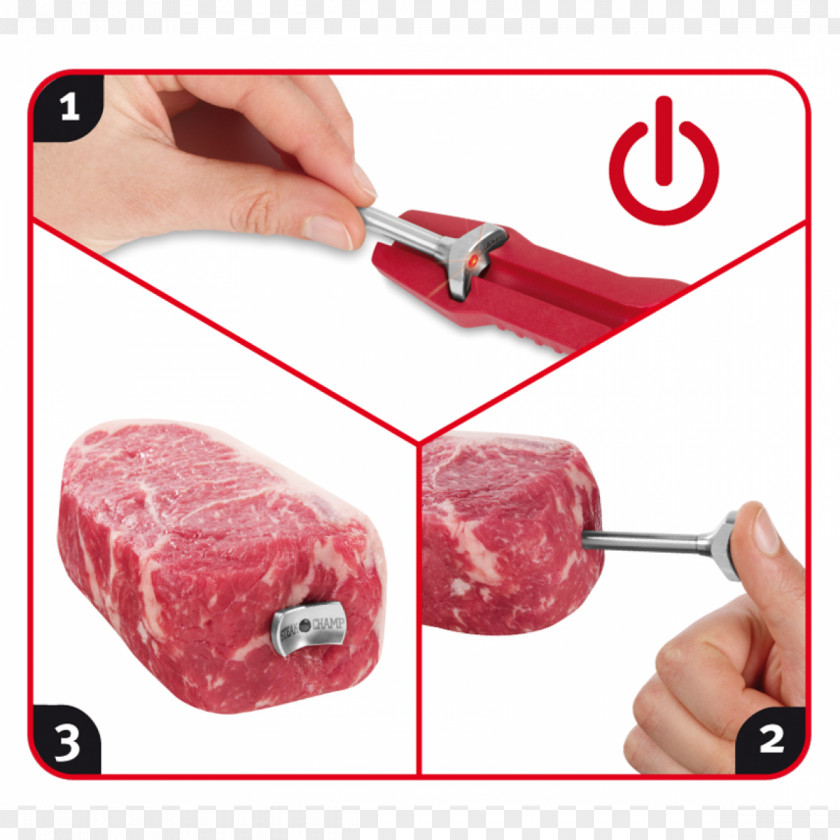 Thermometer Barbecue Steak Au Poivre Doneness Meat PNG