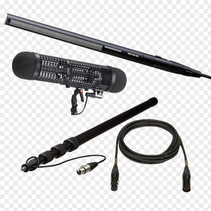 Microphone Lavalier Sennheiser MKH 416-P48 XLR Connector PNG