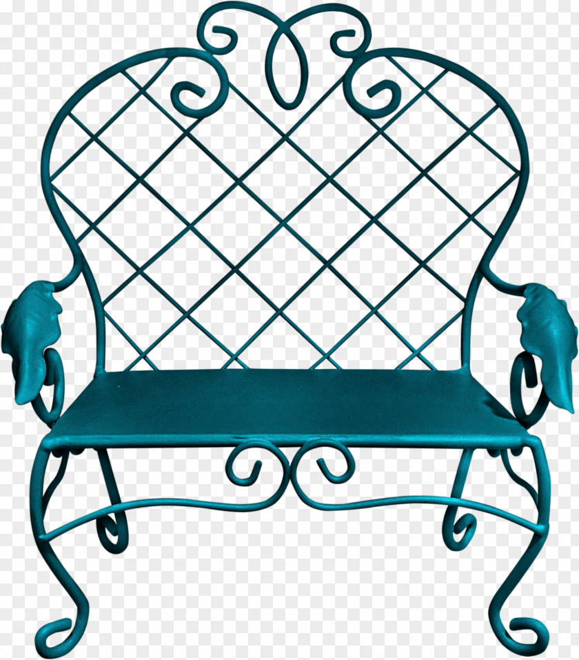 Beautiful Green Chair Table Bench Clip Art PNG