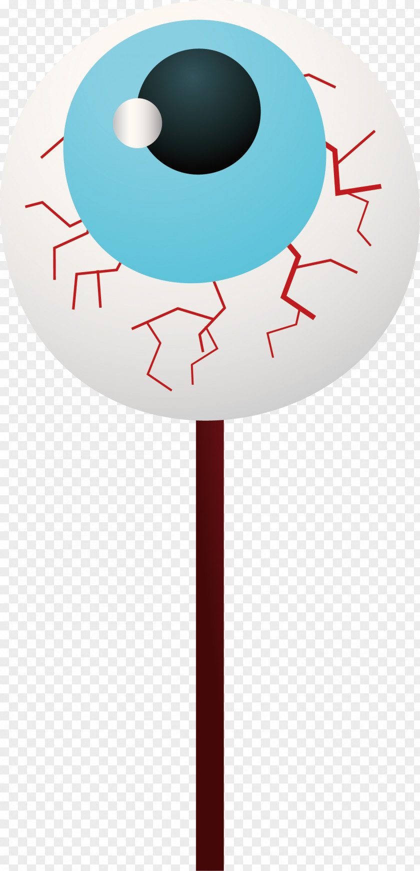 Horror Eye Lollipop Illustration PNG