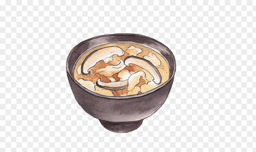 Mushroom Soup Colorectal Hand Painting Material Picture Okinawa Prefecture Corn Miso Fish Egg Drop PNG