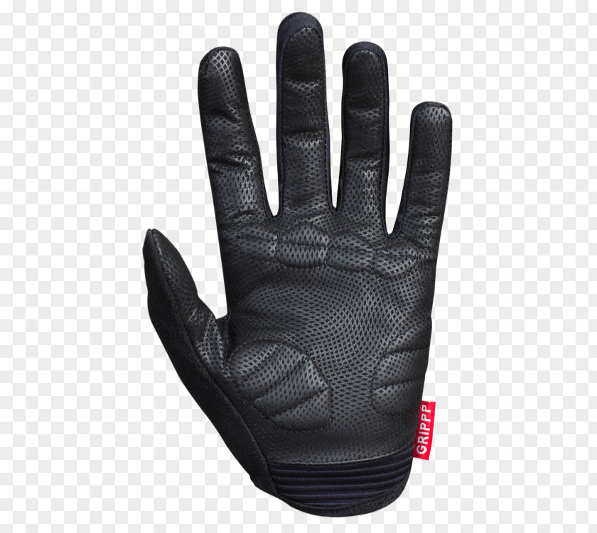 Stretchable Nylon Mesh Bicycle Gloves Leather Finger PNG