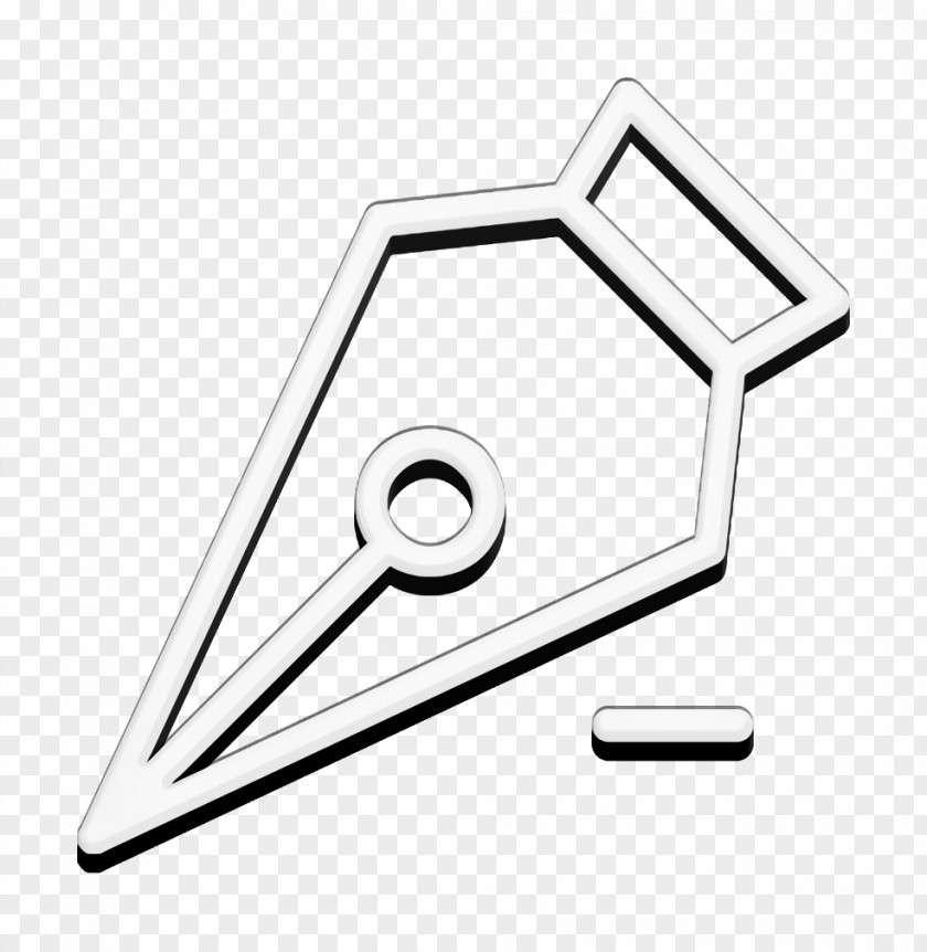 Triangle Line Art Minus Icon Misc Pen PNG