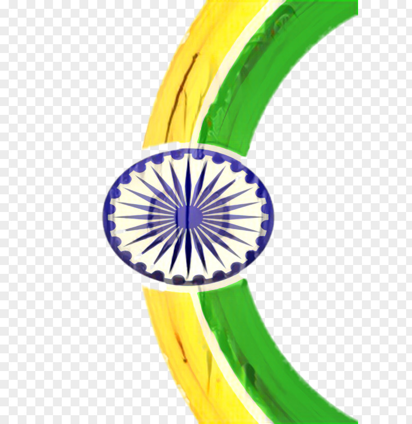 Yellow Green India Independence Day Background PNG