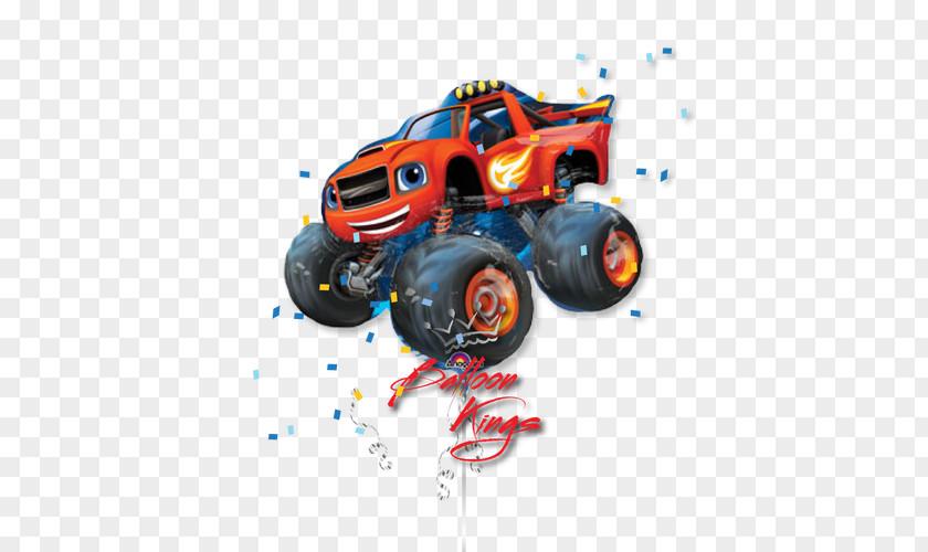 Balloon Party Favor Birthday Monster Truck PNG