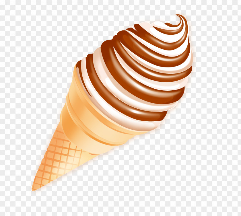 Hand-painted Cones Ice Cream Cone PNG