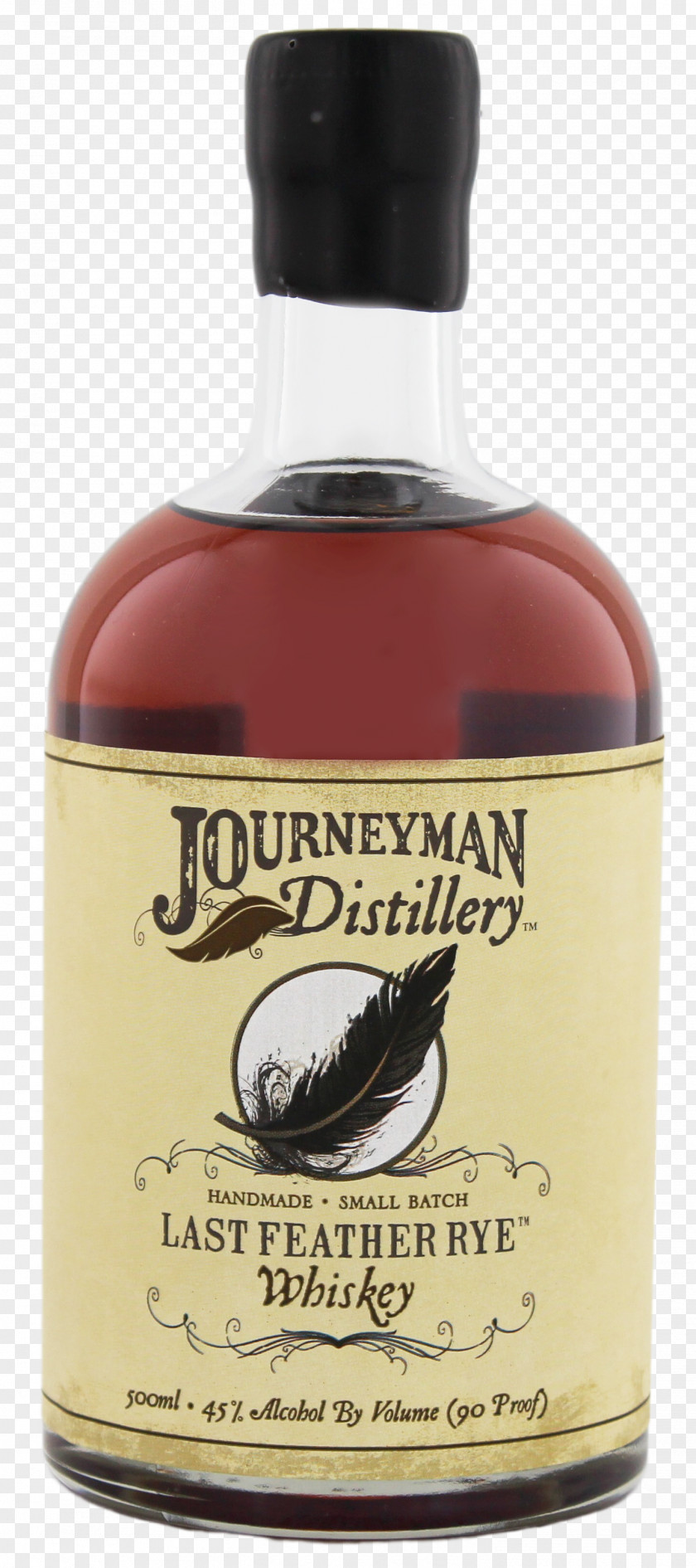 Rye Whiskey Bourbon Liqueur Journeyman Distillery PNG