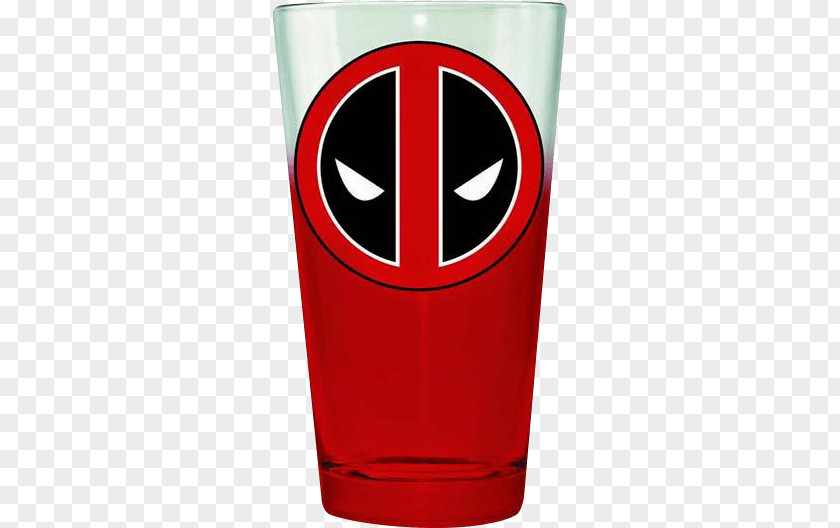 Deadpool Symbol Pint Glass Venom Imperial PNG