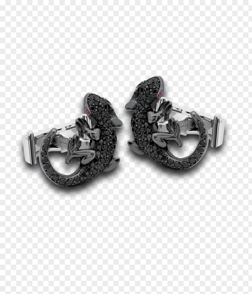 Salamander Earring Clothing Accessories Jewellery Cufflink Silver PNG
