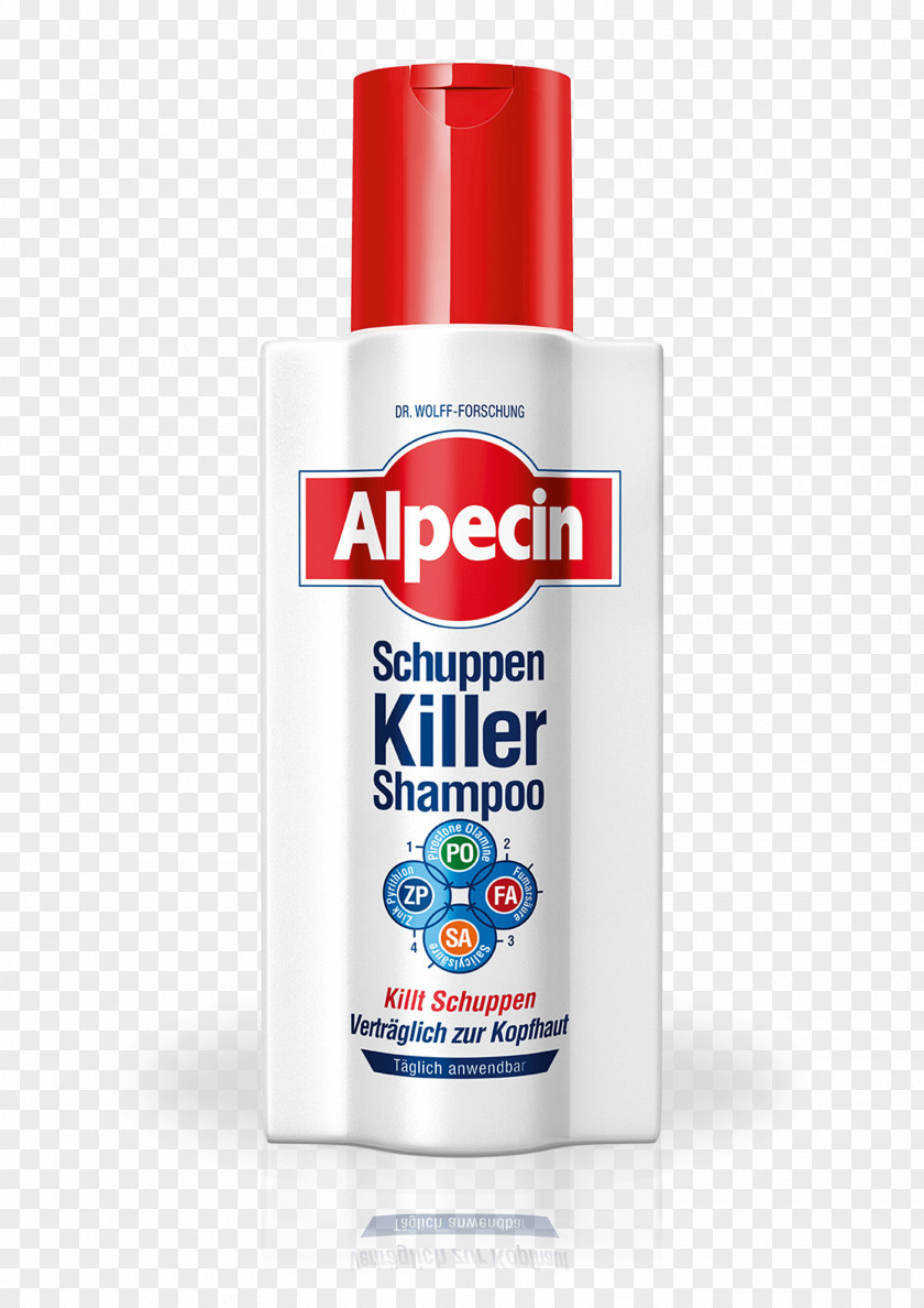 Shampoo Alpecin Caffeine C1 Dandruff Killer Double Effect Hair Care PNG