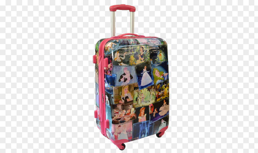 Suitcase Hand Luggage Travel Disney Princess PNG