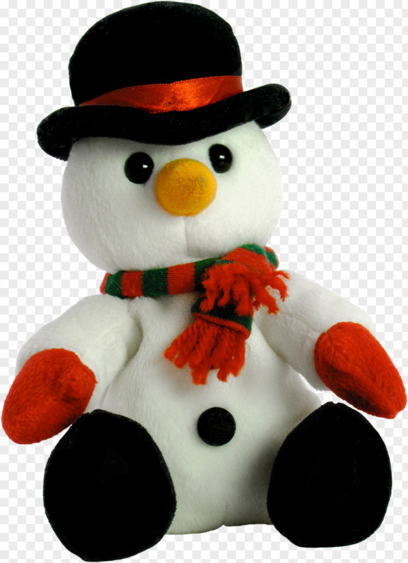 Beanie Snowman Toy Clip Art PNG