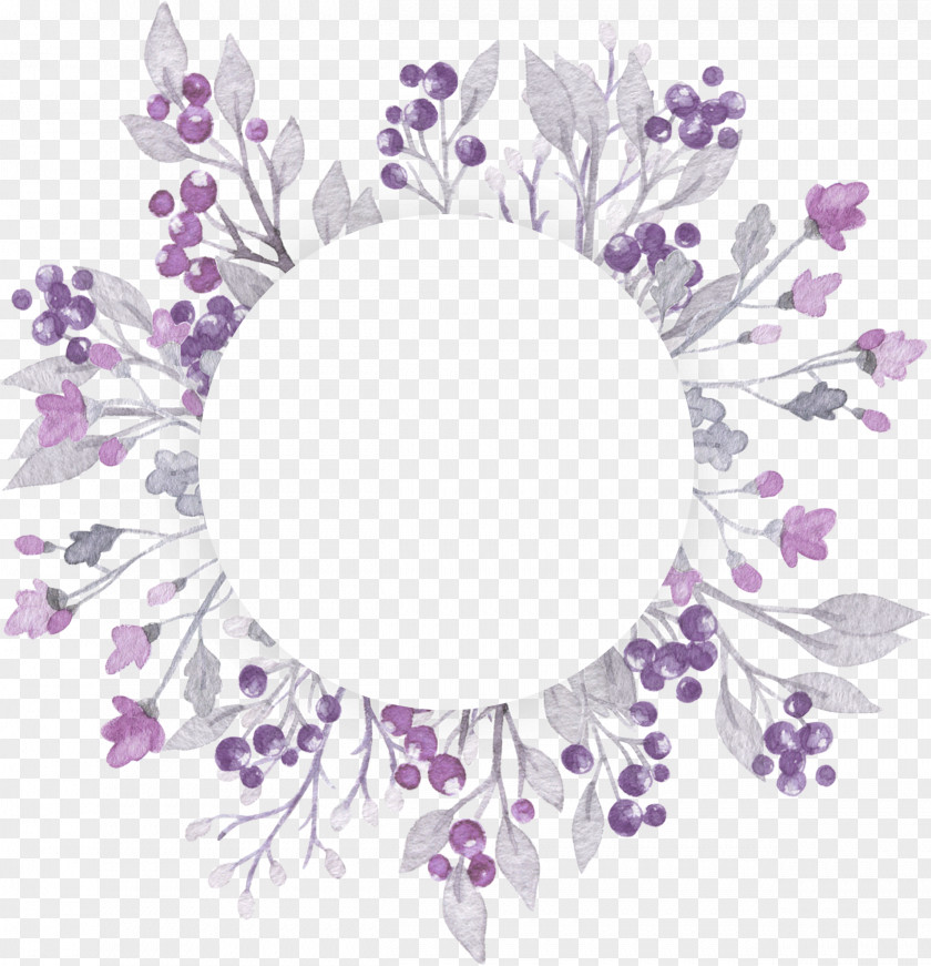 Plant Flower Purple Watercolor PNG