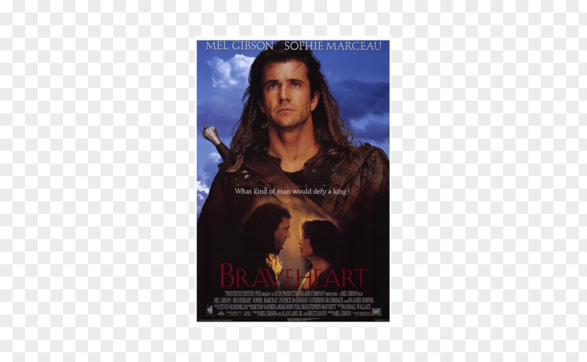 Braveheart Mel Gibson Film Poster PNG