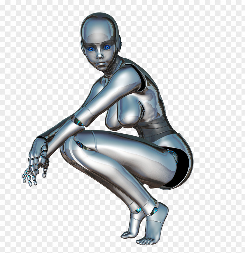 Cyborg Robotics Android Woman PNG