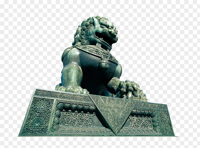 Lions Tiananmen Forbidden City Chinese Guardian PNG