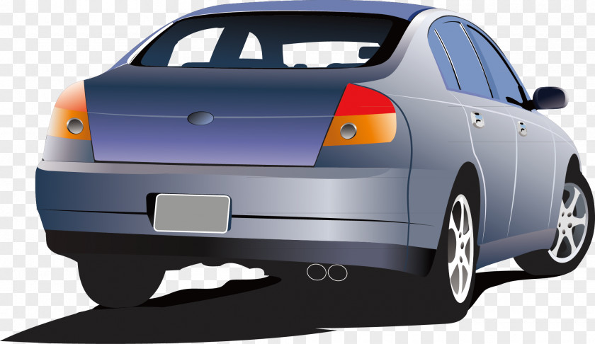 Hand Painted Exquisite Car Vector PNG