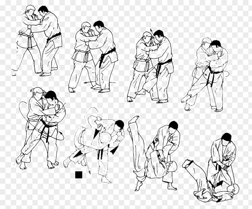 Hiza Guruma Ashi Judo Osoto Throw Ō PNG