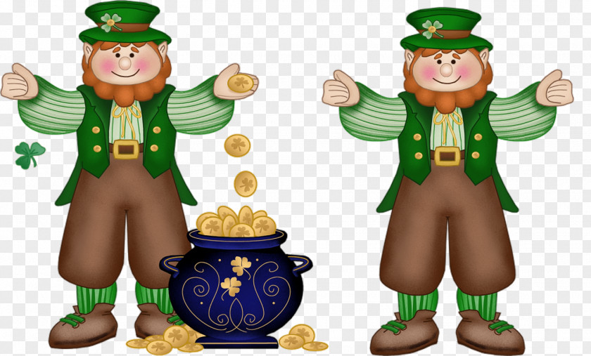 St. Patricks Day Leprechaun Gold Animated Cartoon PNG