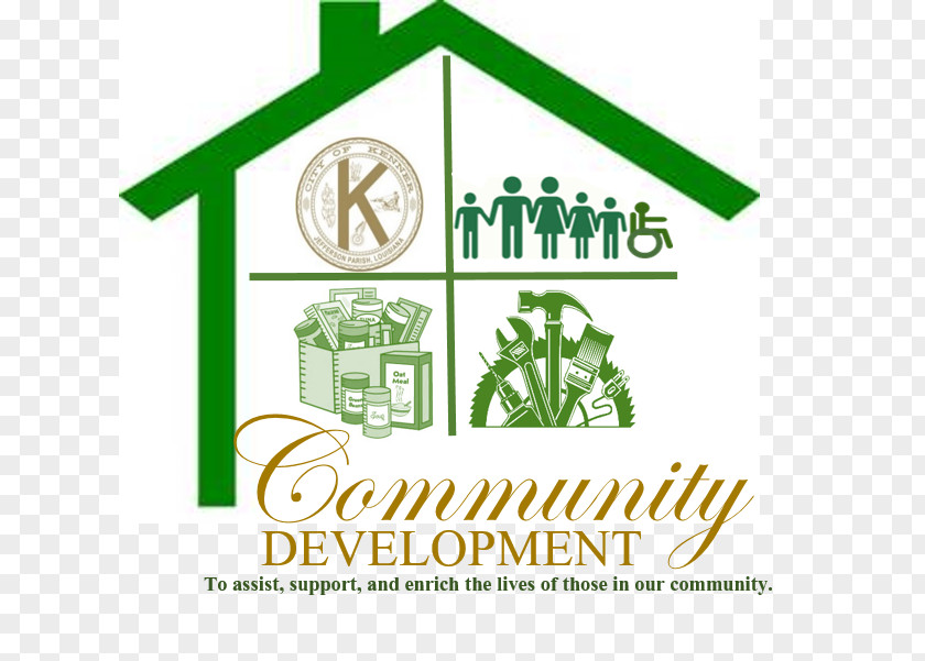 Community Development Logo Green Roof Clip Art PNG