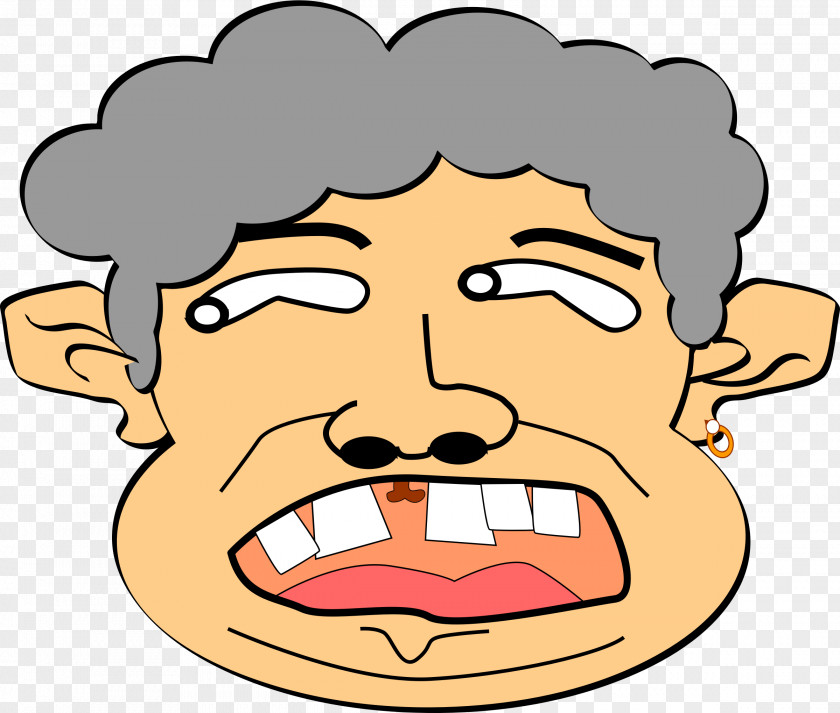 Crazy Cartoon Man Clip Art PNG