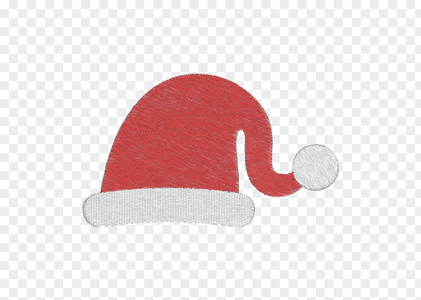 Gorro Santa Claus Hat Bonnet Christmas Embroidery PNG
