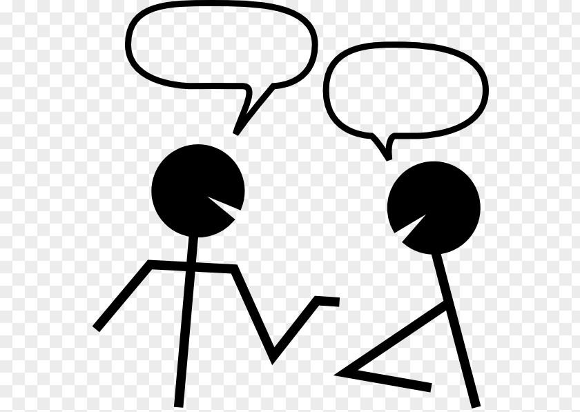 Stick People Conversation Clip Art PNG