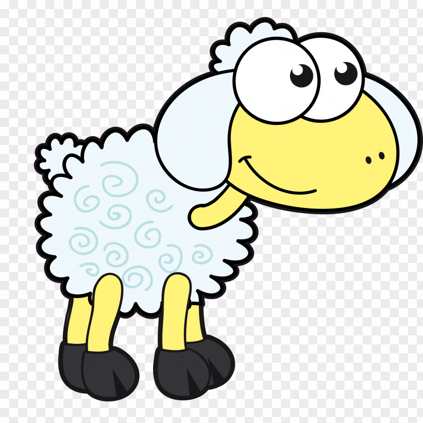 Vector Cartoon Sheep Cracker Clip Art PNG