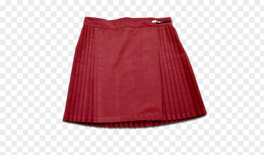 And Pleated Skirt Maroon Shorts PNG