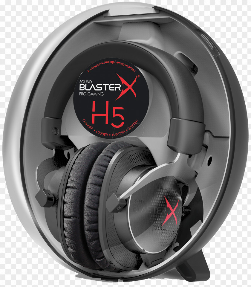 Microphone Creative Sound BlasterX H5 Headphones Technology H7 Gaming Headset 3.5 Mm Jack Corded PNG