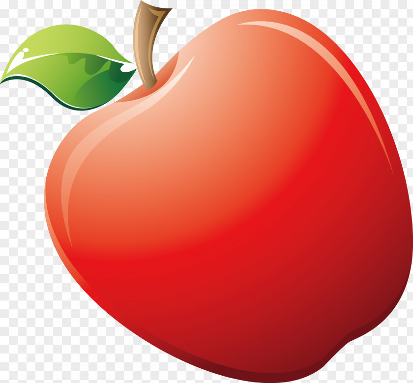 Red Apple Decoration Design Auglis PNG