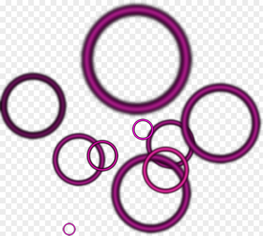 Romantic Purple Circles Overlap Design Circle Clip Art PNG